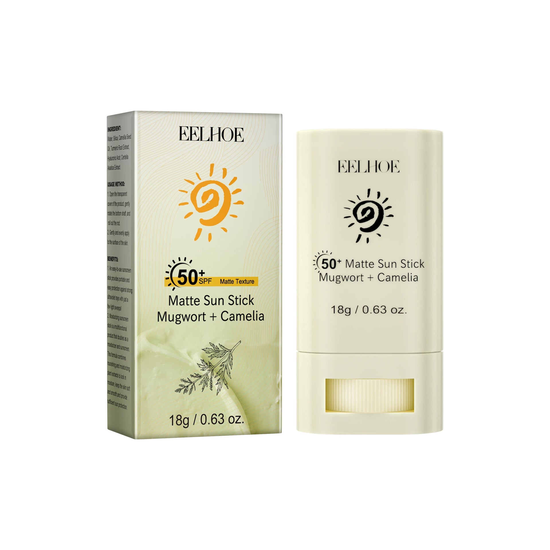 Portable SPF 50 Matte Sunscreen Stick
