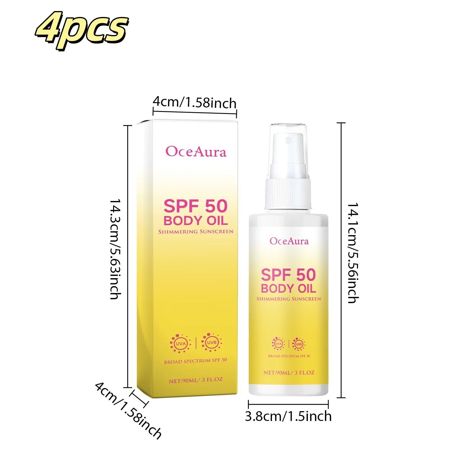 OceAura Matte Body Oil Sunscreen 90ml