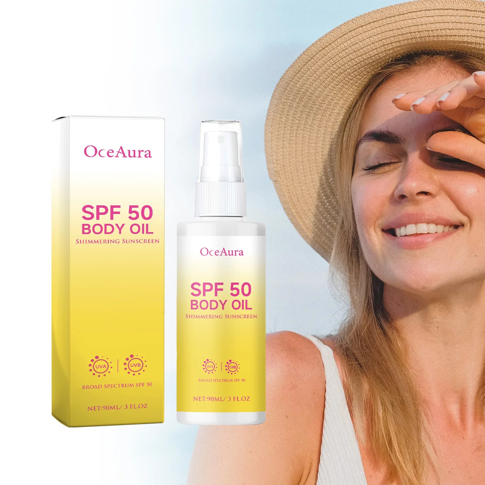 OceAura Matte Body Oil Sunscreen 90ml