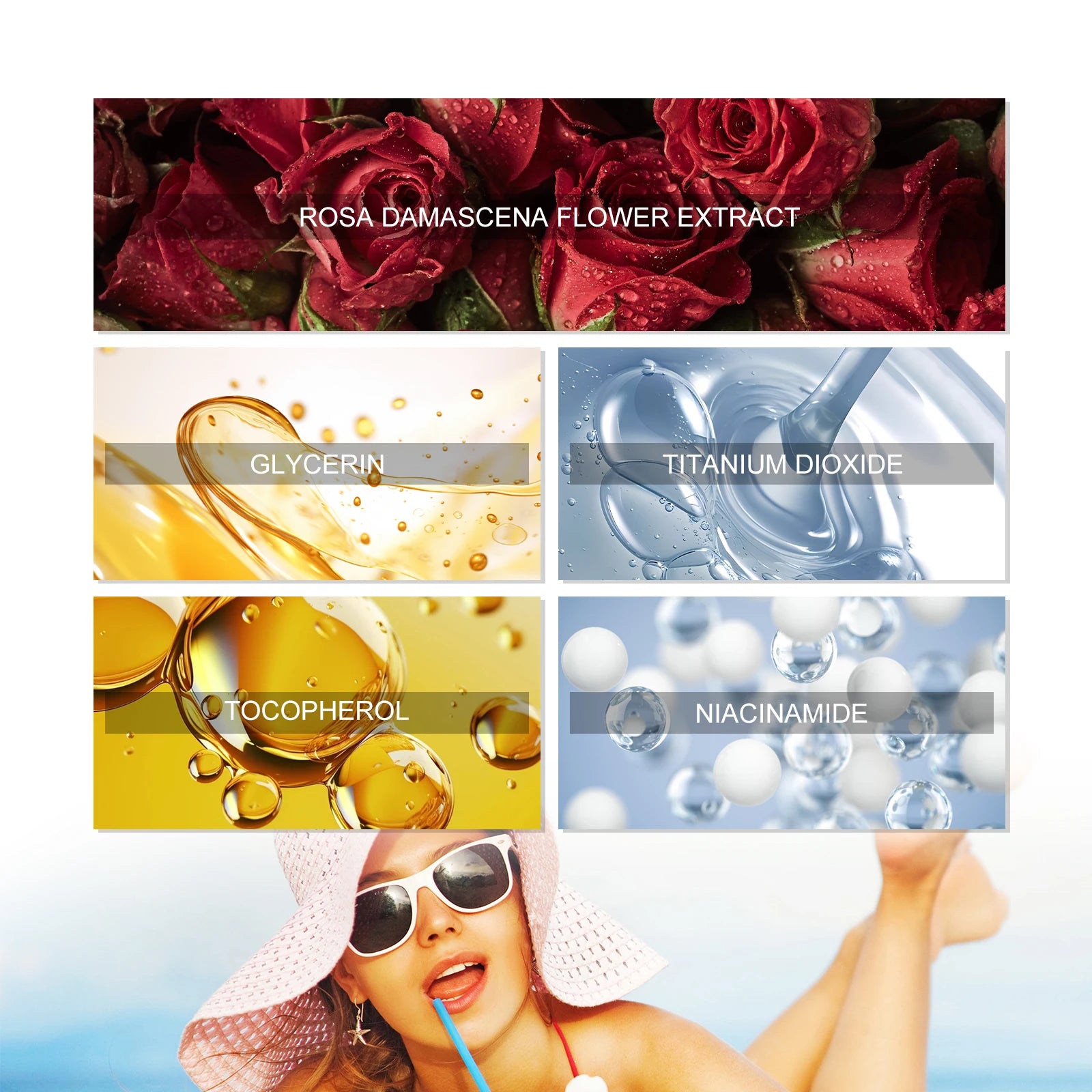 Rose Facial & Body Sunscreen Stick SPF50+