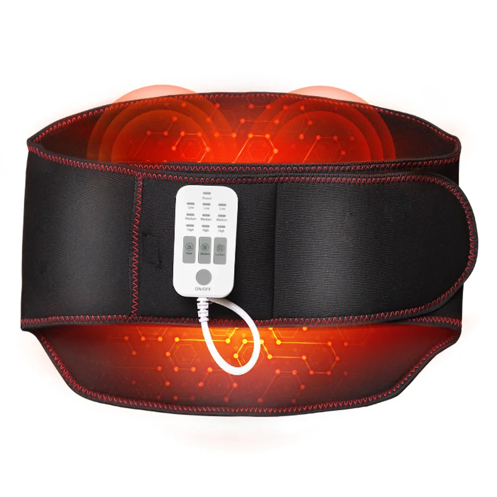Heating Vibration Lumbar Massage Belt