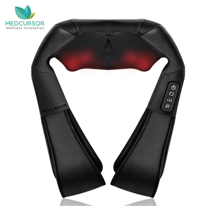 Shiatsu Heated Neck & Shoulder Massager Pillow