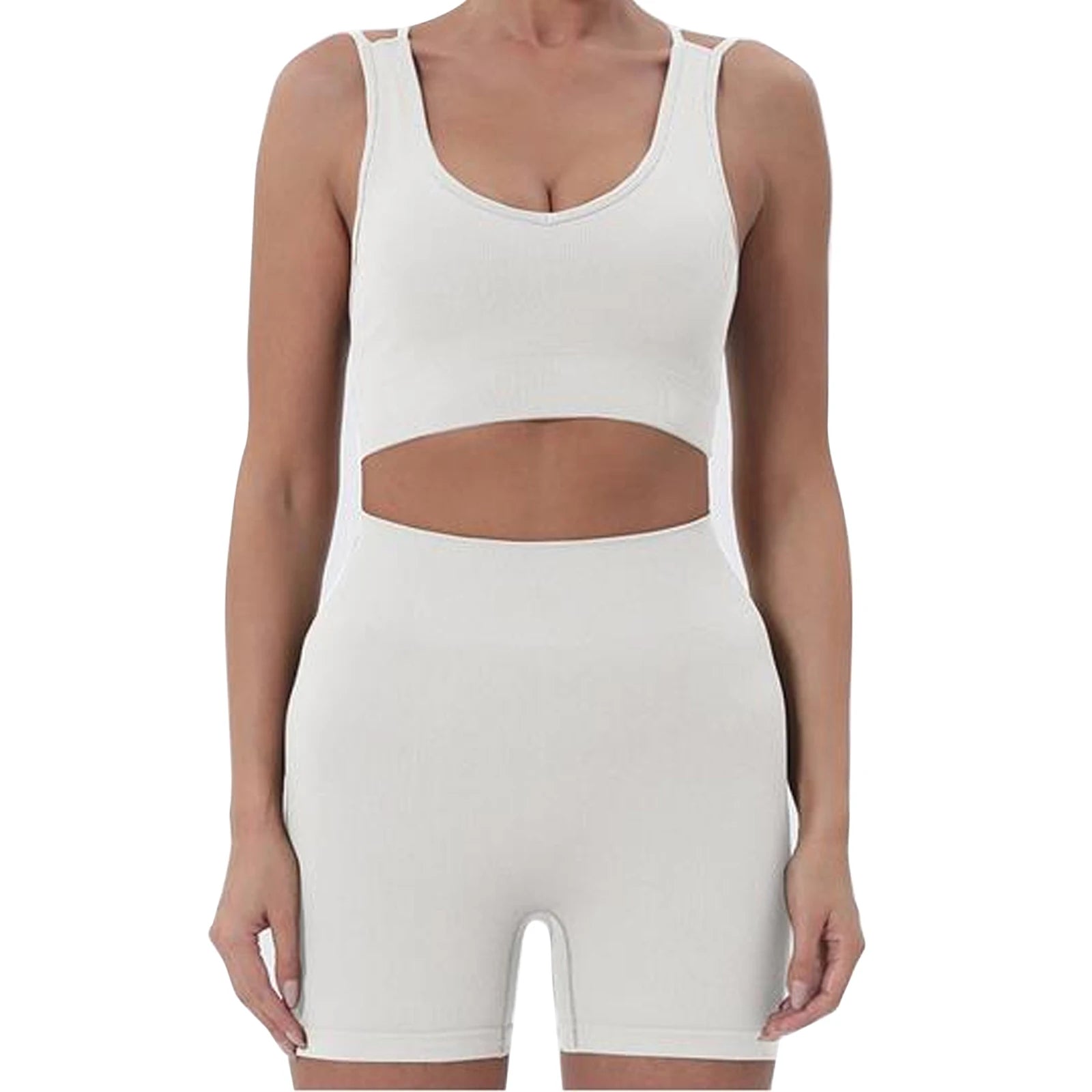 Women’s Summer 2-Piece Crop Top & High Waist Shorts Set