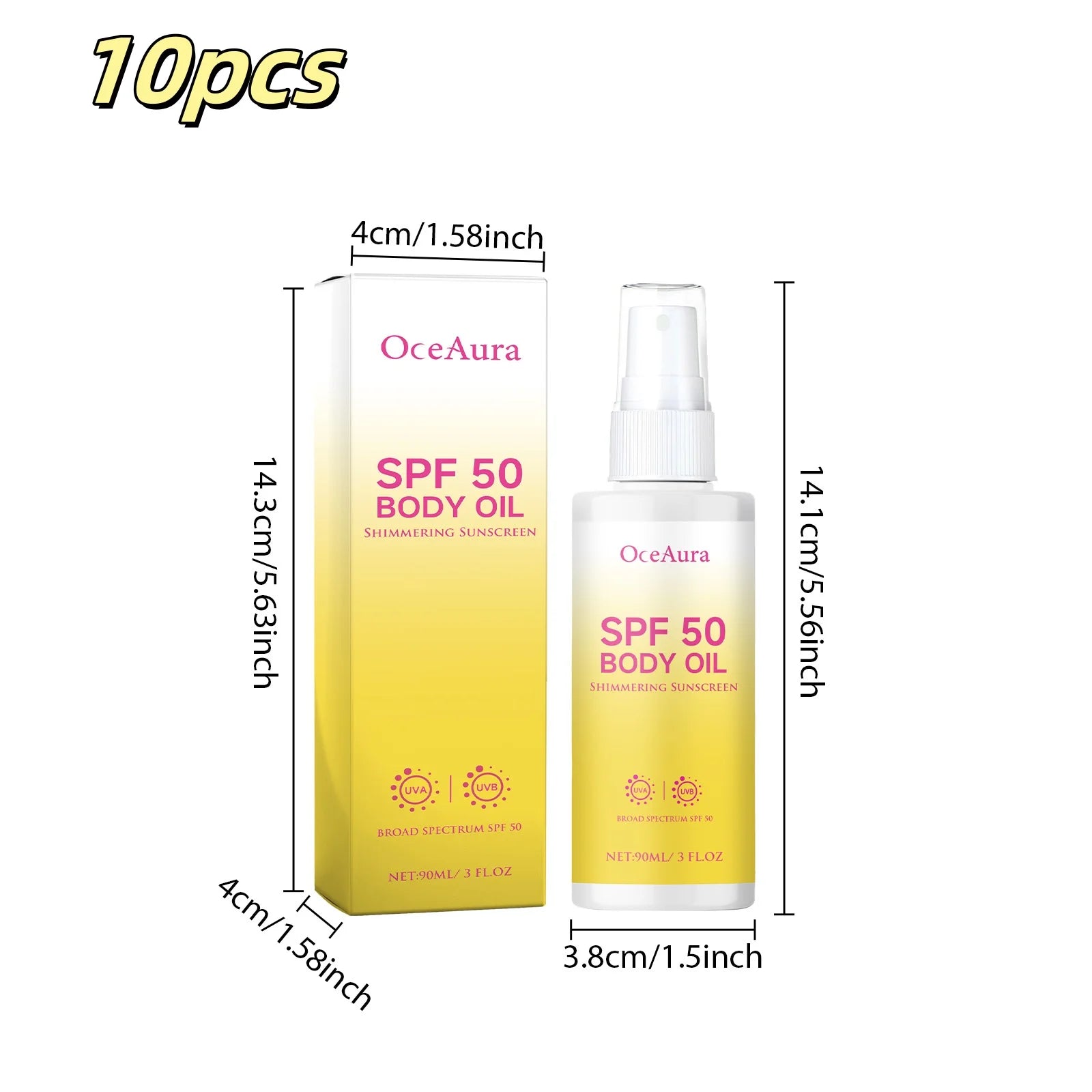 OceAura Matte Body Oil Sunscreen 90ml