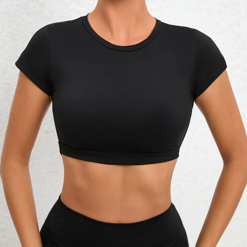 Women's Backless Sports Crop Top
