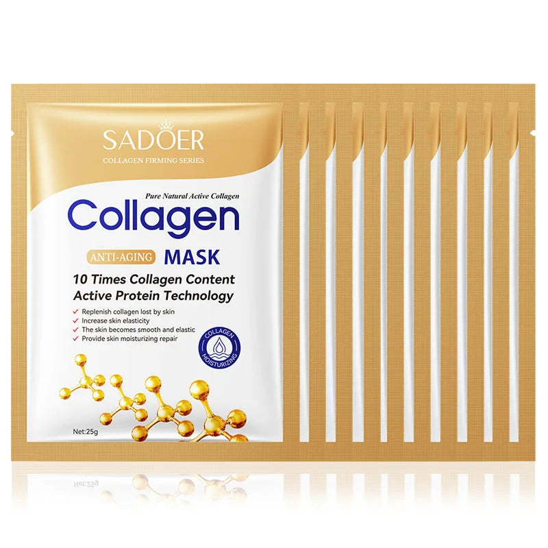 10pcs Anti-Wrinkle Collagen Face Masks