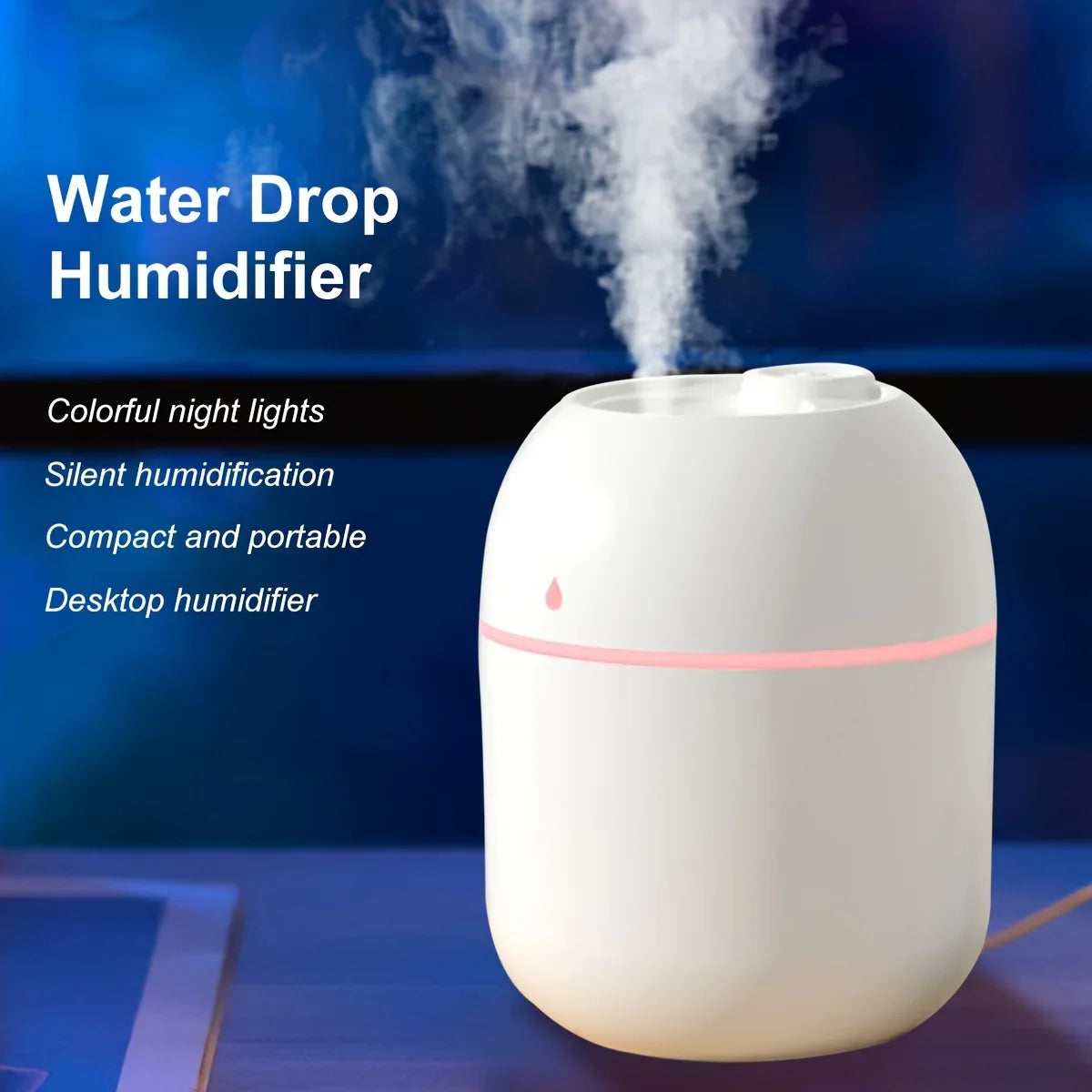 Portable 220ml Mini USB Spray Mist Humidifier & Aroma Diffuser