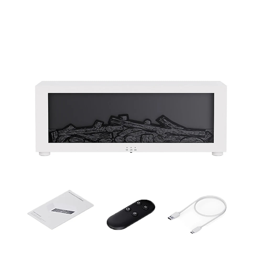 Automatic Air Humidifier & Essential Oil Diffuser with Flame Effect