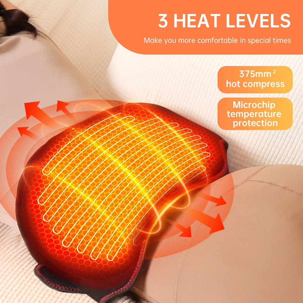 Heating Vibration Lumbar Massage Belt