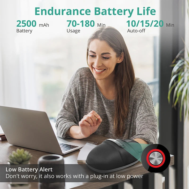 Wireless Electric Hand Massager with Heat & Air Compression