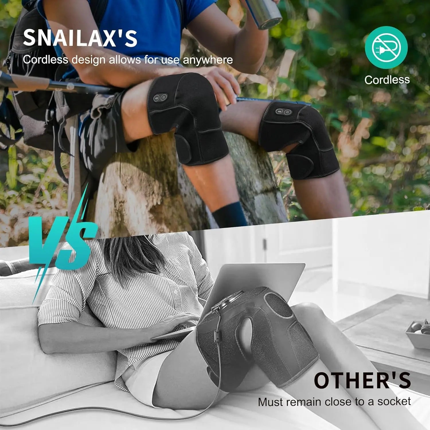 FlexHeat Cordless Knee Massager