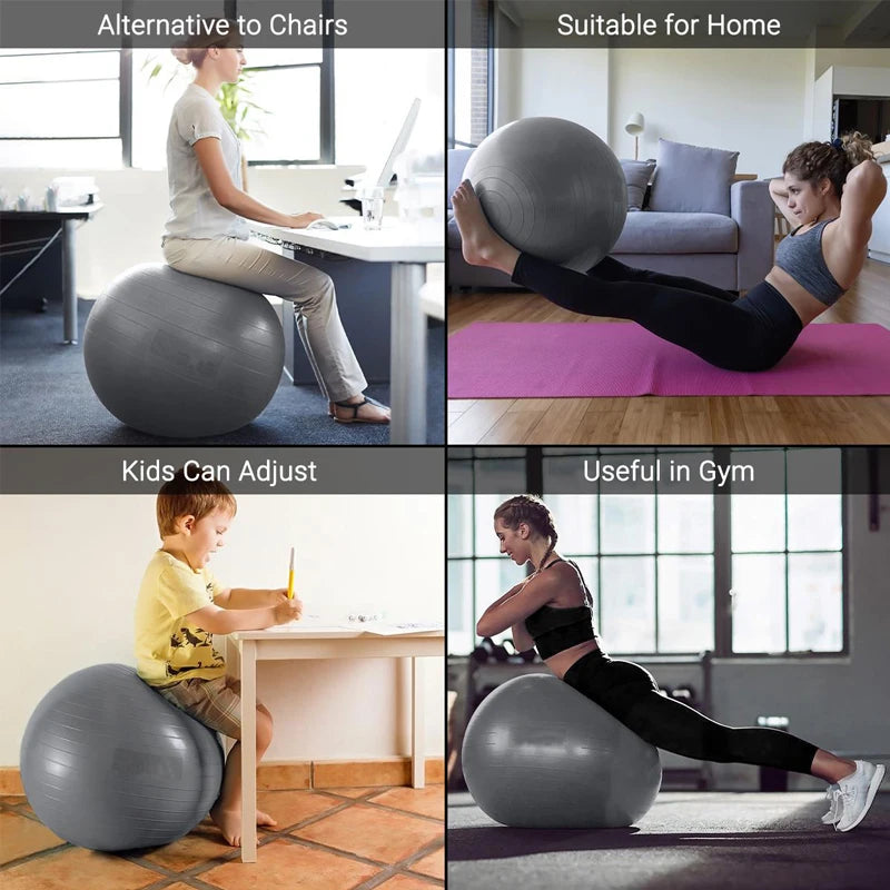 Balance Ball for Yoga & Pilates (65/75/85cm)