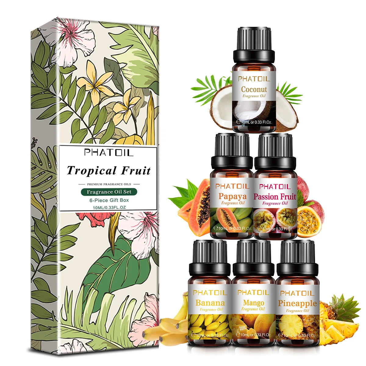 PHATOIL 10ml Fruit Fragrance Oil for Soap & Candle Making