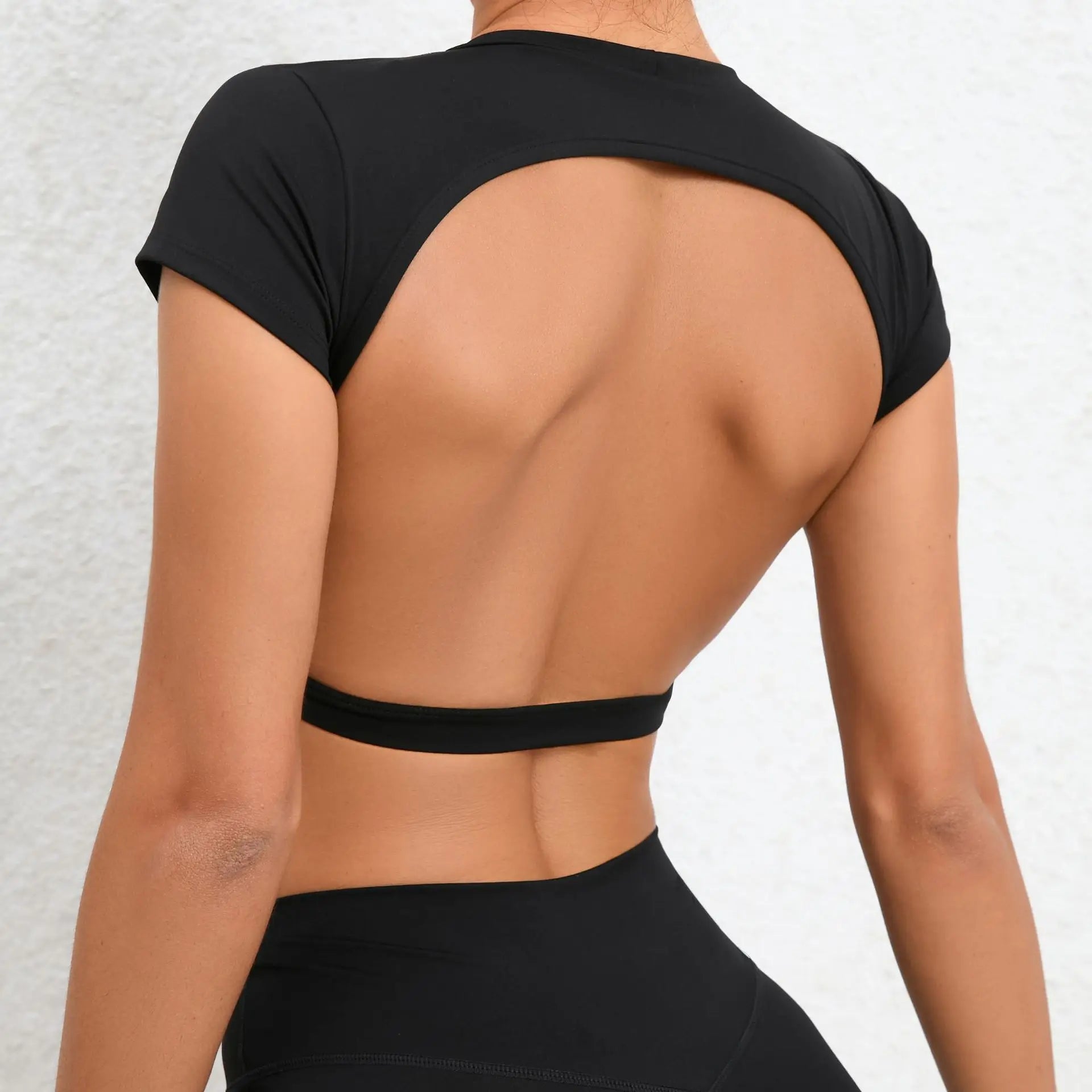 Women's Backless Sports Crop Top