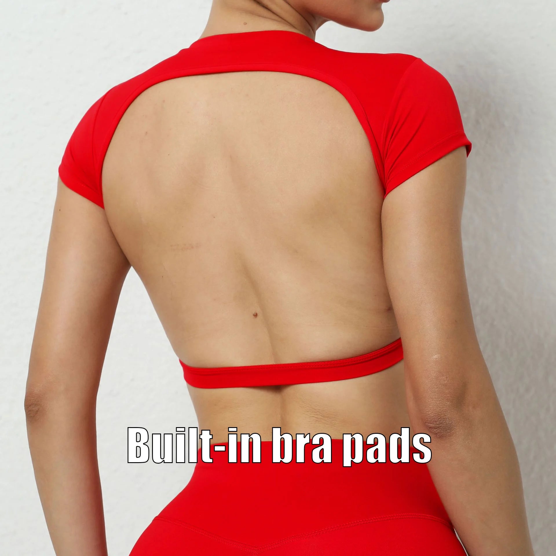 Women's Backless Sports Crop Top
