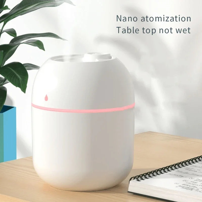 Portable 220ml Mini USB Spray Mist Humidifier & Aroma Diffuser