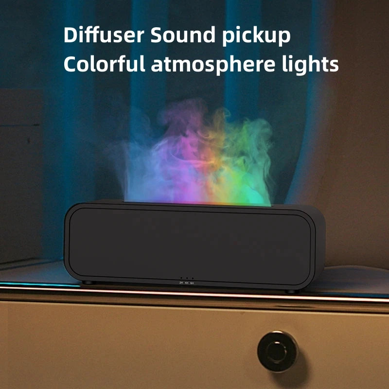 Simulated Flame Aromatherapy Diffuser with Remote & 7-Color LED