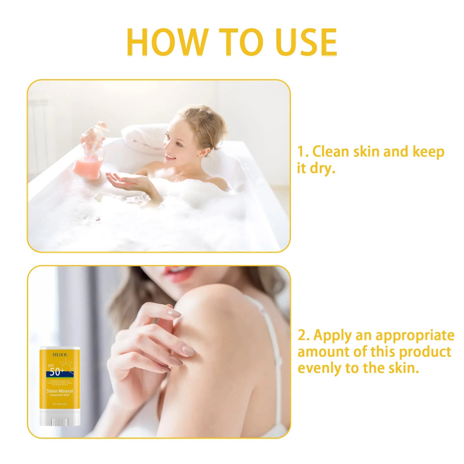 SPF 50+ Sunscreen Cream Stick