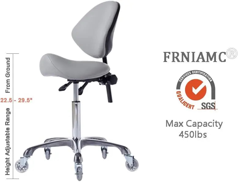 Rolling Adjustable Heavy-Duty Stool Chair