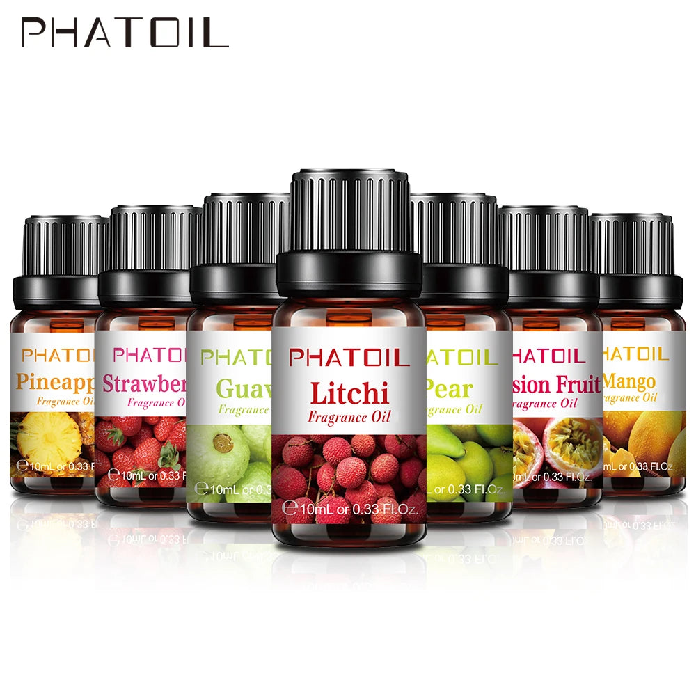 PHATOIL 10ml Fruit Fragrance Oil for Soap & Candle Making