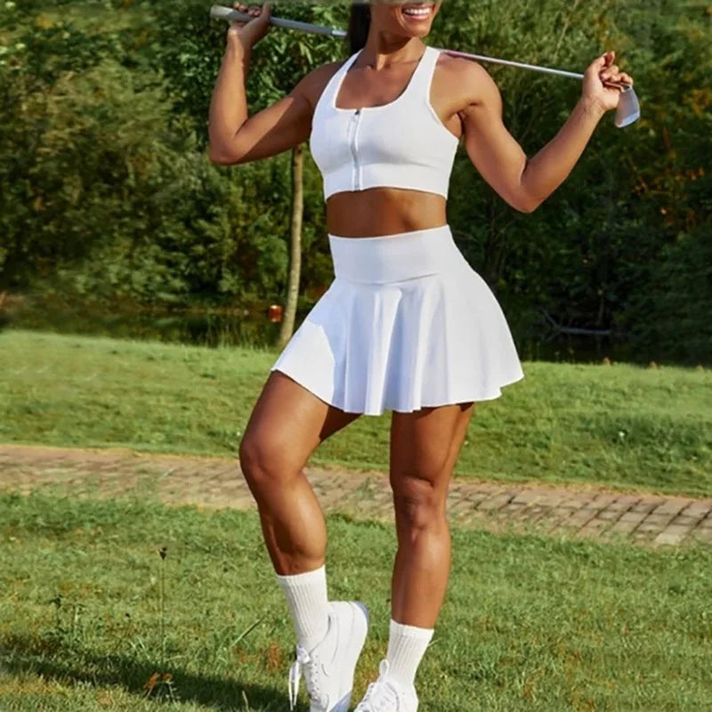 Women’s High Waist Tennis Skort