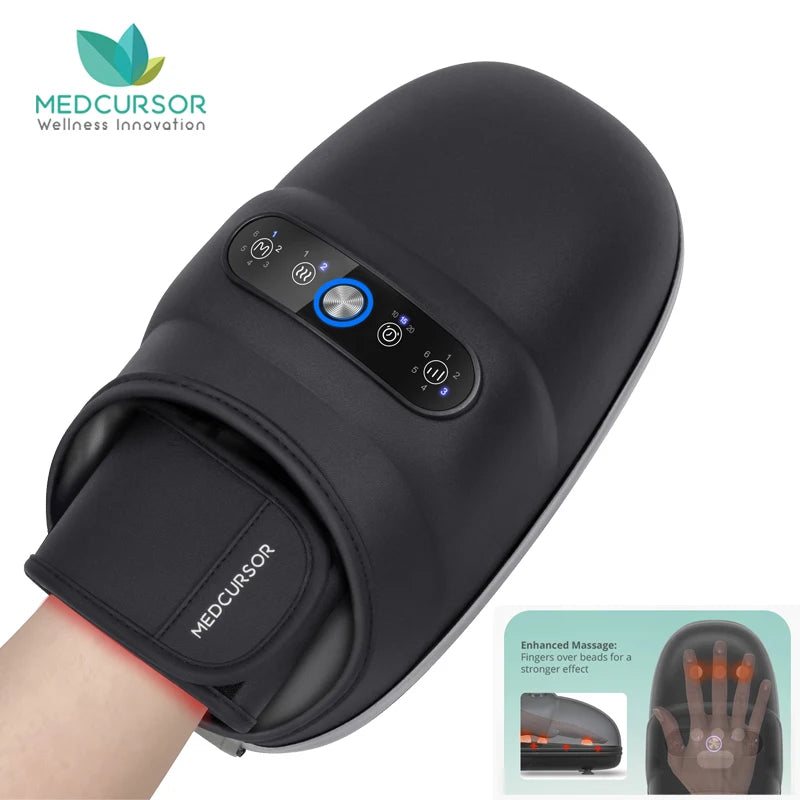 Wireless Electric Hand Massager with Heat & Air Compression