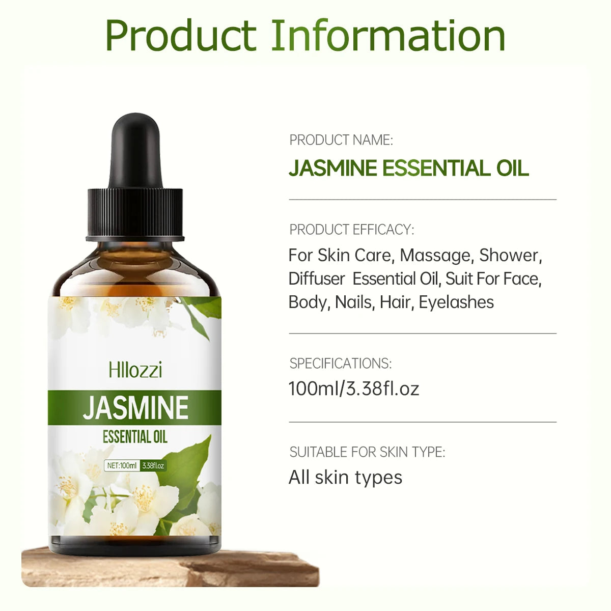 Jasmine Essential Oil for Massage & Aromatherapy