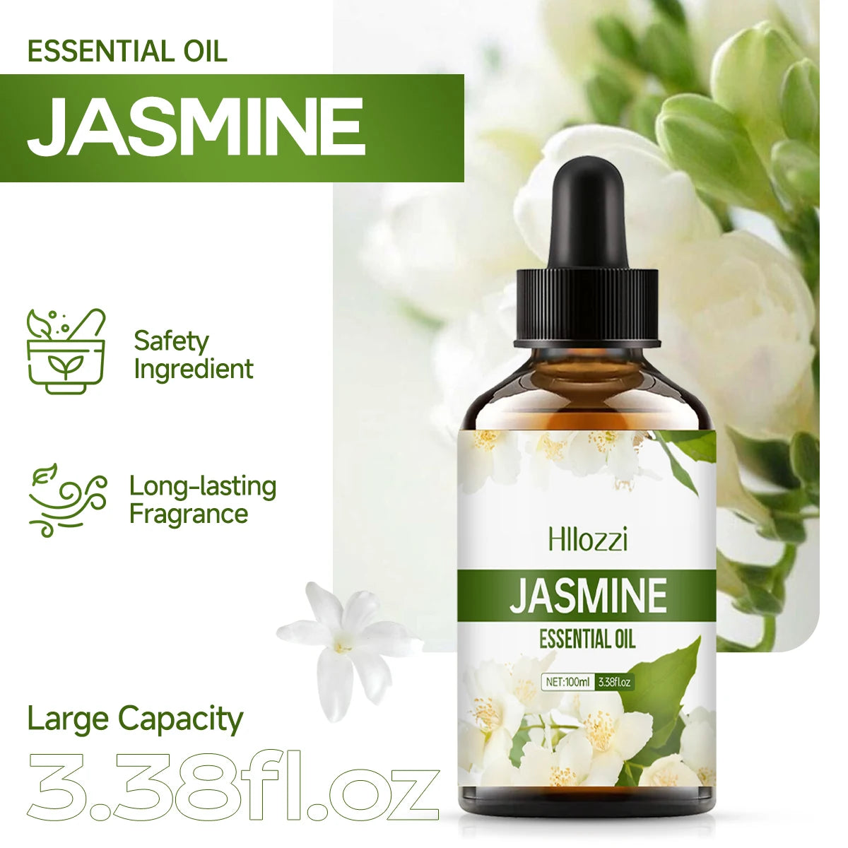 Jasmine Essential Oil for Massage & Aromatherapy