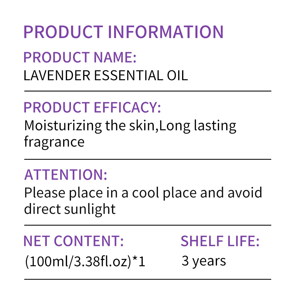 Lavender Essential Oil for Facial & Body Moisturizing