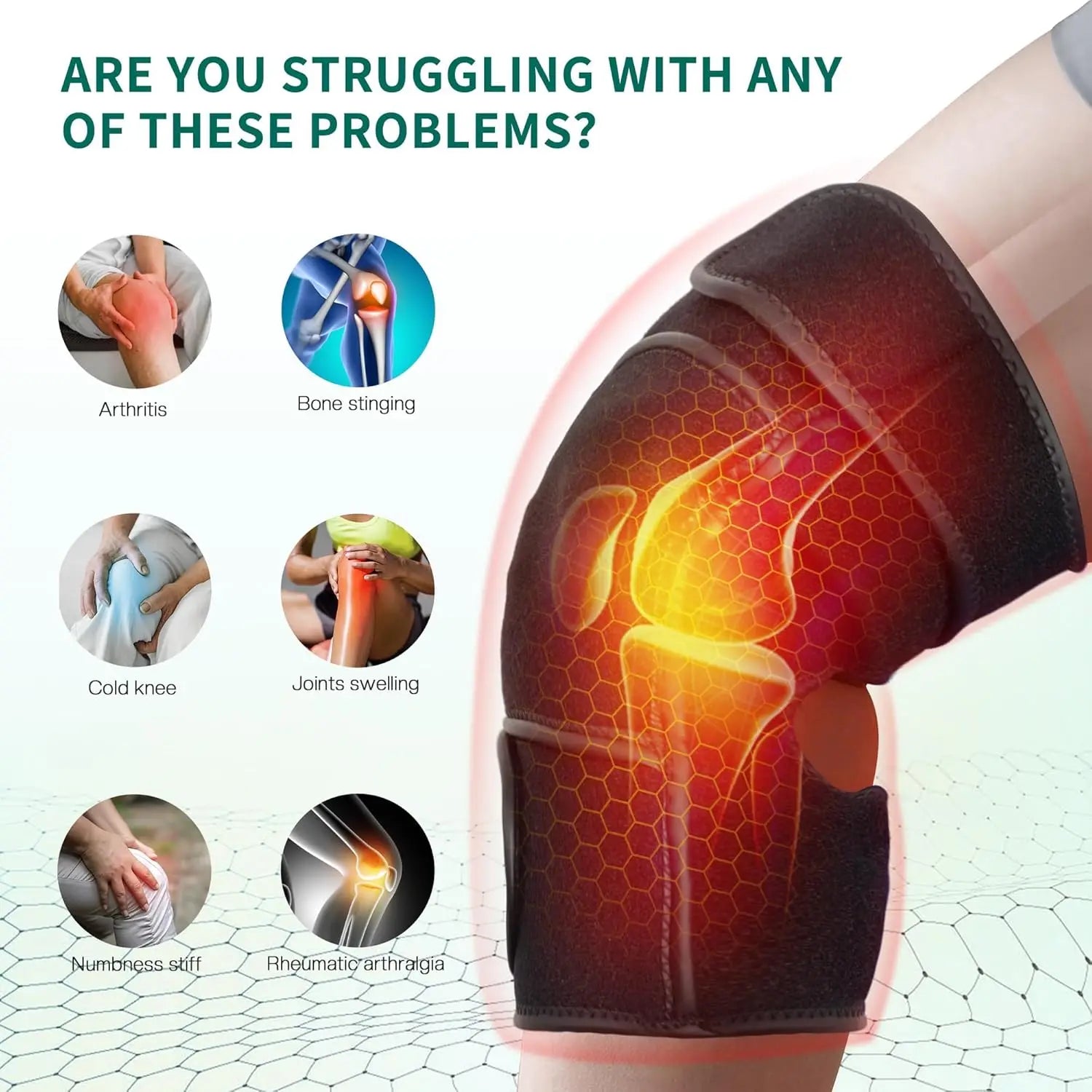 FlexHeat Cordless Knee Massager