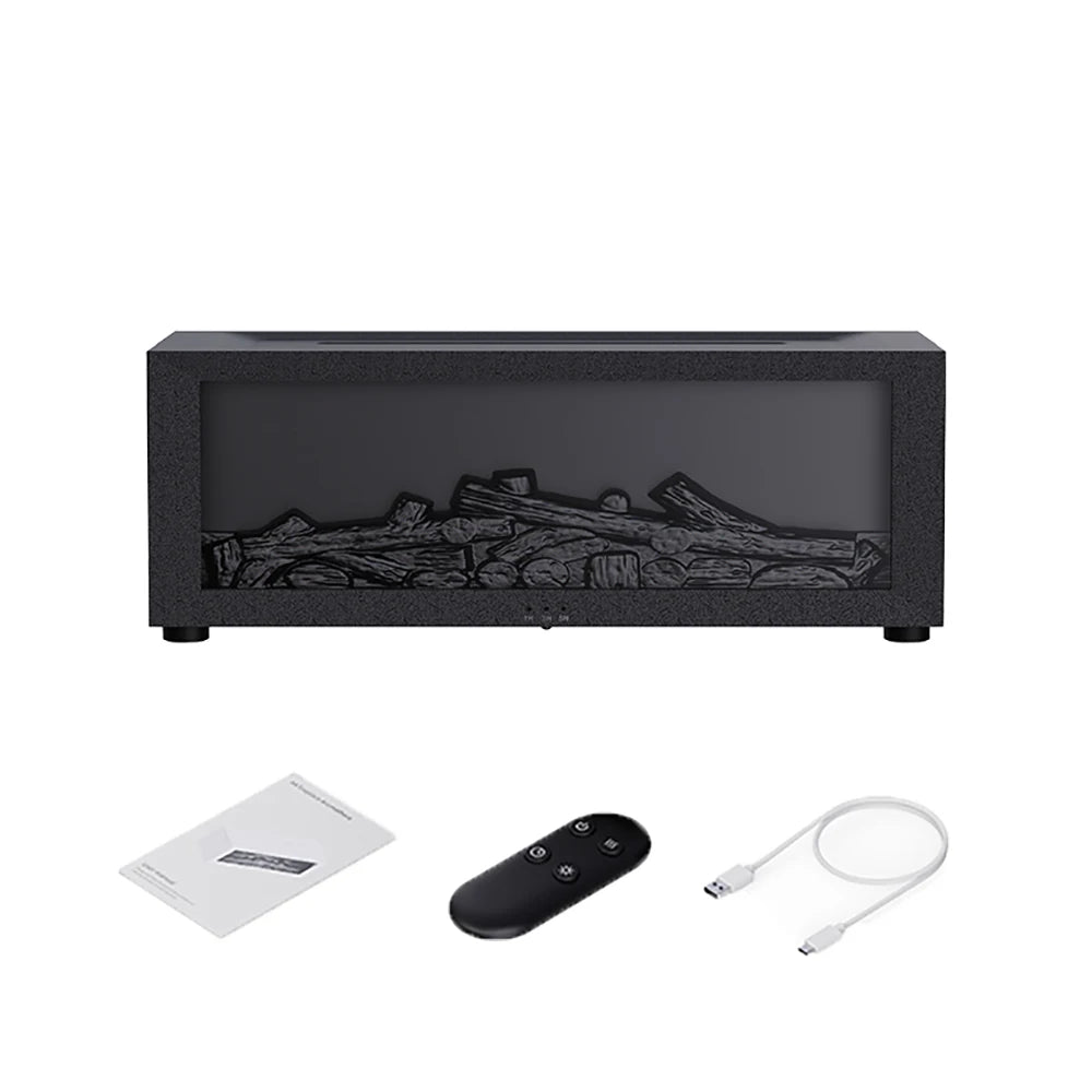 Automatic Air Humidifier & Essential Oil Diffuser with Flame Effect